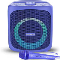 blueant x4 portable party speaker purple