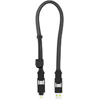 rollingsquare incharge xl charging cable 0.3m urban black