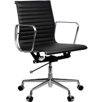 aero managers chair medium back arms pu black