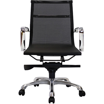 Image for AERO MANAGERS CHAIR MEDIUM MESH BACK ARMS BLACK from Paul John Office National