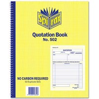 spirax 502 quotation book quarto 250 x 200mm