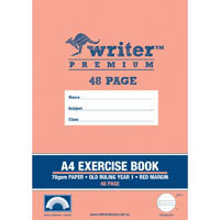 writer premium exercise book qld ruling year 1 70gsm 48 page a4 rainbow