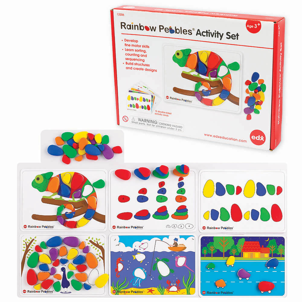 Image for EDX RAINBOW PEBBLES ACTIVITY SET ASSORTED from Mackay Business Machines (MBM) Office National
