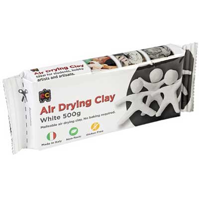 Image for EDUCATIONAL COLOURS AIR DRYING CLAY 500G WHITE from Angletons Office National