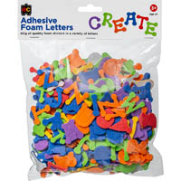 educational colours adhesive foam letters 60g