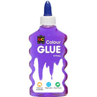 educational colours colour glue 177ml purple