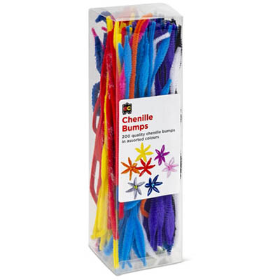 Image for EDUCATIONAL COLOURS CHENILLE BUMPS 300MM ASSORTED PACK 200 from Mackay Business Machines (MBM) Office National