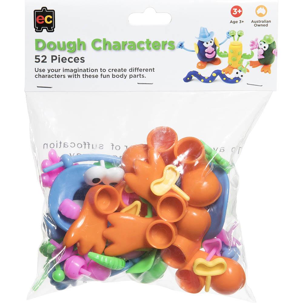Image for EDUCATIONAL COLOURS DOUGH CHARACTERS ASSORTED PACK 52 from Office National Kalgoorlie