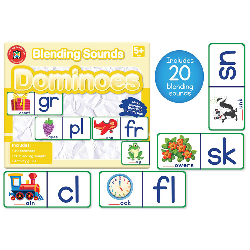 Image for LEARNING CAN BE FUN BLENDING SOUND DOMINOES from PaperChase Office National