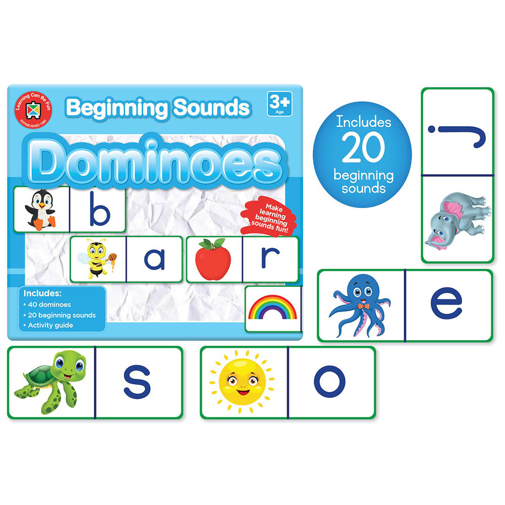 Image for LEARNING CAN BE FUN BEGINNING SOUNDS DOMINOES from Premier Office National