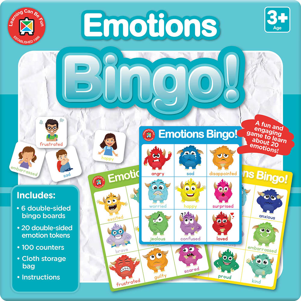 Image for LEARNING CAN BE FUN BINGO CARDS EMOTIONS from Copylink Office National