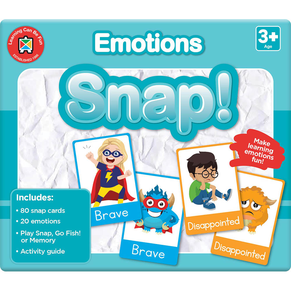 Image for LEARNING CAN BE FUN SNAP CARDS EMOTIONS from Ezi Office Supplies Gold Coast Office National
