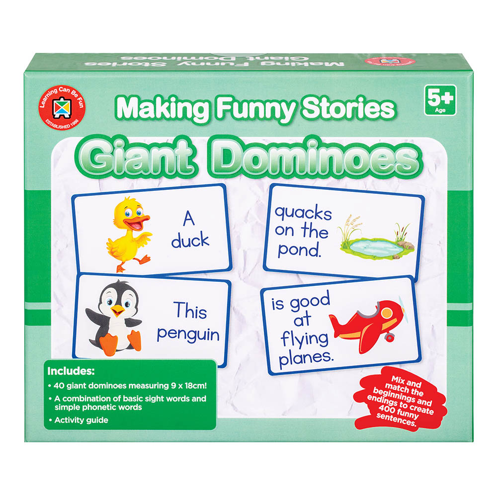 Image for LEARNING CAN BE FUN MAKING FUNNY STORIES GIANT DOMINOES from Copylink Office National