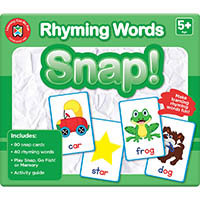 learning can be fun snap cards rhyming words