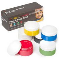educational colours face and body paint 50ml assorted pack 6