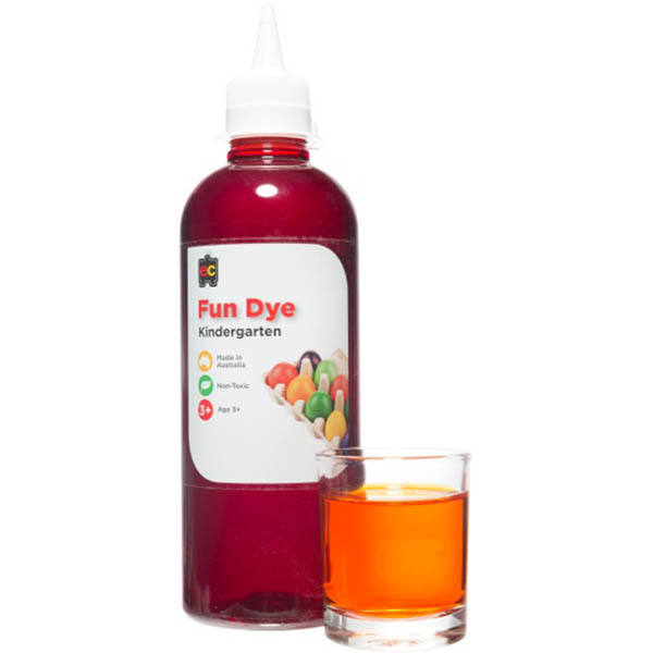 Image for EDUCATIONAL COLOURS KINDERGARTEN FUN DYE 500ML ORANGE from OFFICE NATIONAL CANNING VALE