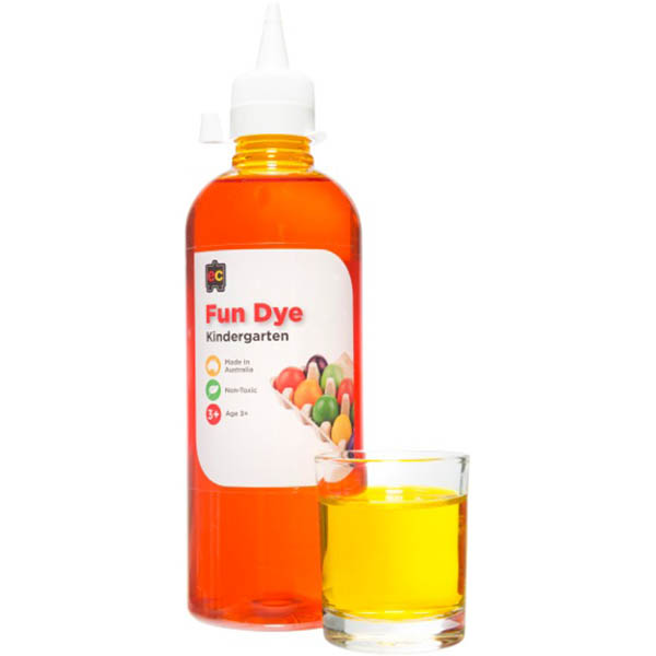 Image for EDUCATIONAL COLOURS KINDERGARTEN FUN DYE 500ML BRILLIANT YELLOW from OFFICE NATIONAL CANNING VALE