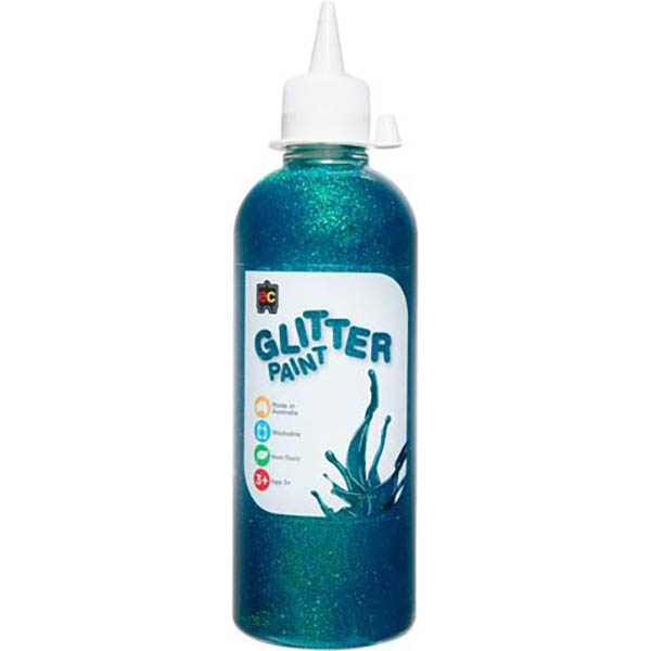 Image for EDUCATIONAL COLOURS GLITTER PAINT 500ML TURQUOISE from PaperChase Office National