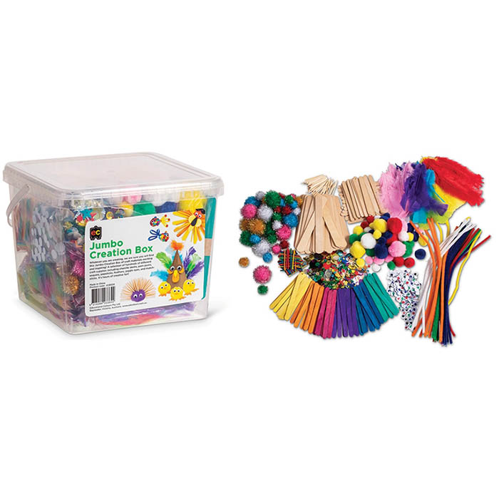 Image for EDUCATIONAL COLOURS JUMBO CREATION BOX ASSORTED from PaperChase Office National