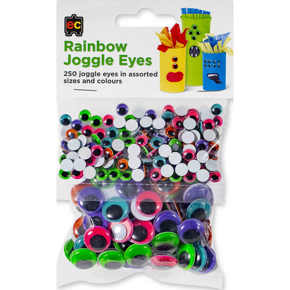 Image for EDUCATIONAL COLOURS JOGGLE EYES RAINBOW IRIS ASSORTED PACK 250 from Premier Office National