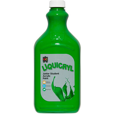 Image for EDUCATIONAL COLOURS LIQUICRYL JUNIOR STUDENT PAINT 2 LITRE LEAF GREEN from Office National Port Augusta