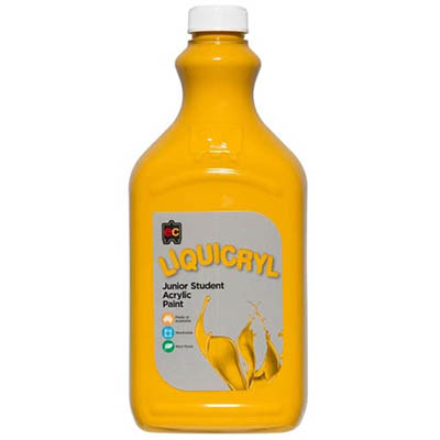 Image for EDUCATIONAL COLOURS LIQUICRYL JUNIOR STUDENT PAINT 2 LITRE YELLOW OCHRE from PaperChase Office National