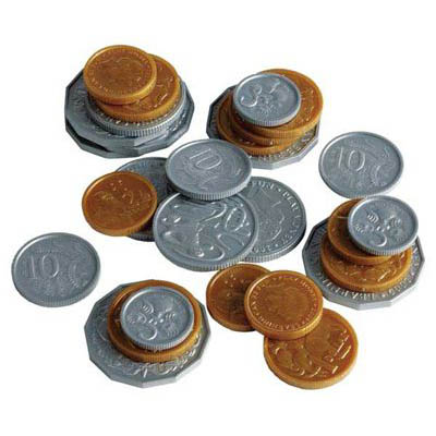 Image for EDUCATIONAL COLOURS PLASTIC COINS PACK 106 from OFFICE NATIONAL CANNING VALE
