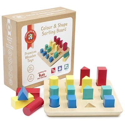 Image for EDUCATIONAL COLOURS COLOUR AND SHAPE SORTING BOARD from OFFICE NATIONAL CANNING VALE