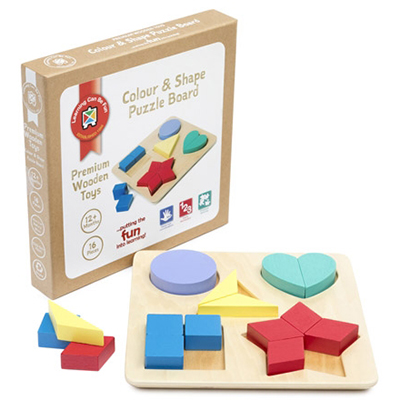 Image for EDUCATIONAL COLOURS COLOUR AND SHAPE PUZZLE BOARD from OFFICE NATIONAL CANNING VALE