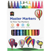 educational colours master markers pack 12