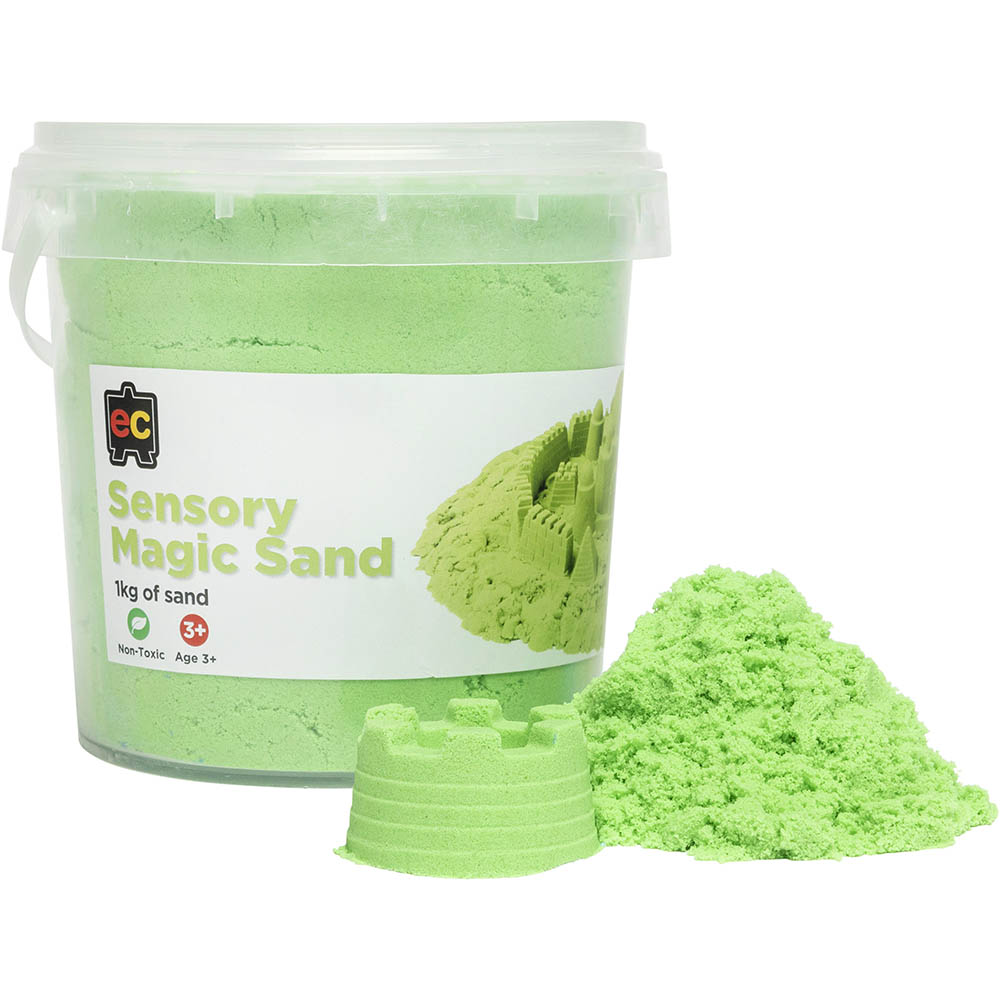 Image for EDUCATIONAL COLOURS SENSORY MAGIC SAND 1KG GREEN from Coleman's Office National