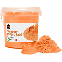 educational colours sensory magic sand 1kg orange