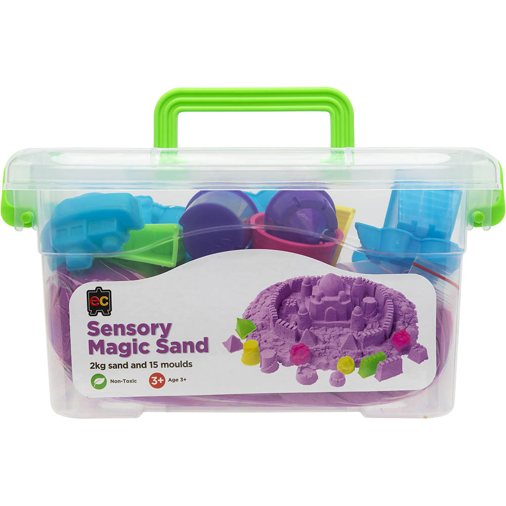 Image for EDUCATIONAL COLOURS SENSORY MAGIC SAND 2KG PURPLE WITH MOULDS from OFFICE NATIONAL CANNING VALE