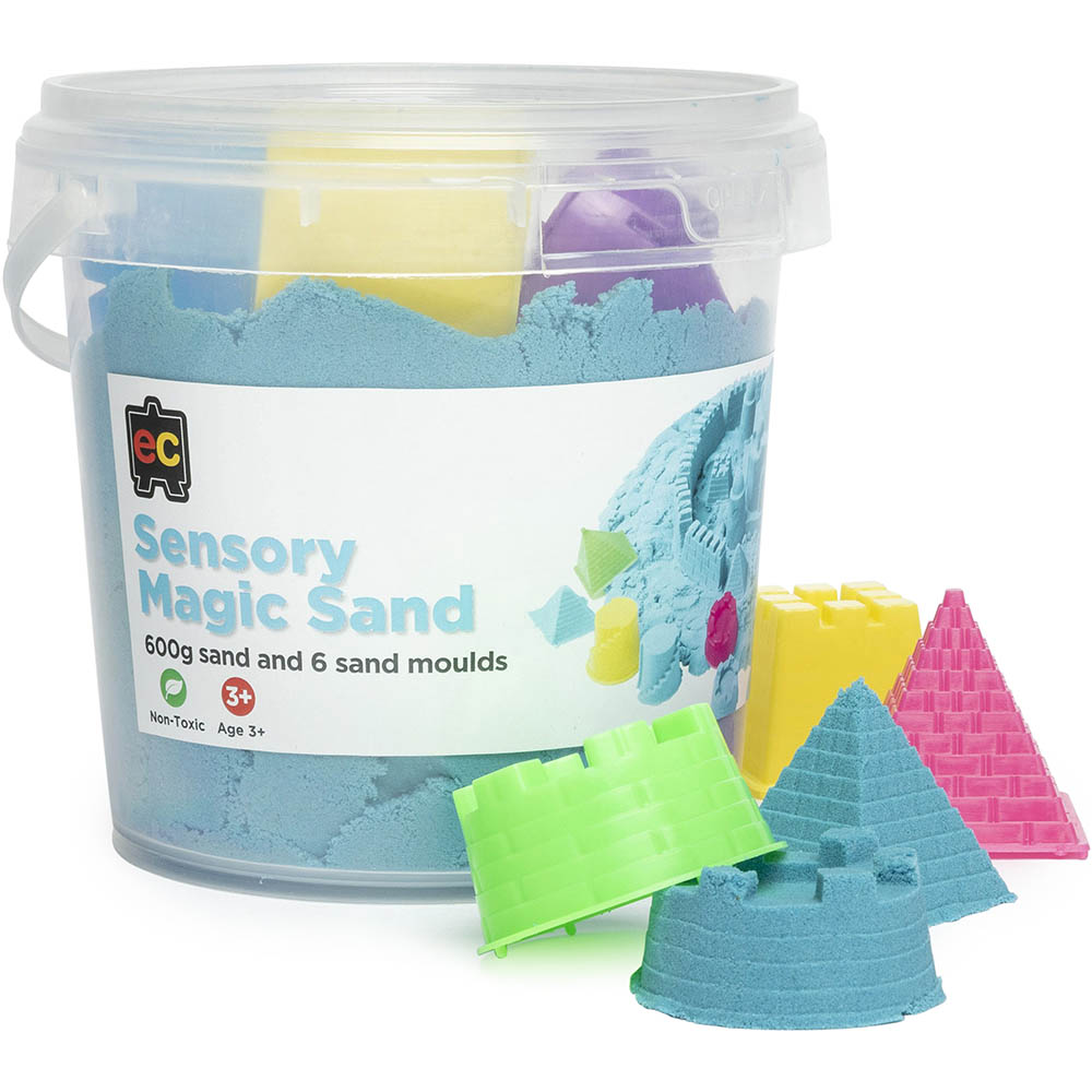 Image for EDUCATIONAL COLOURS SENSORY MAGIC SAND 600G BLUE WITH MOULDS from Chris Humphrey Office National