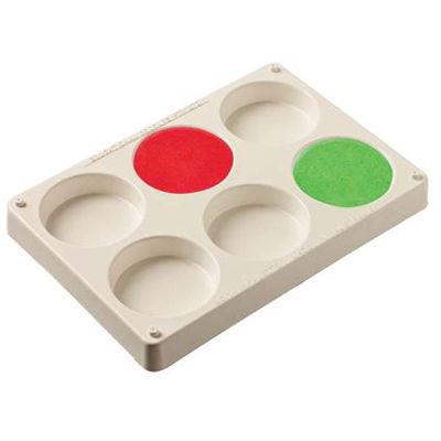 Image for EDUCATIONAL COLOURS PAINT PALETTE RECTANGULAR PLASTIC LARGE 6-WELL WHITE from Two Bays Office National