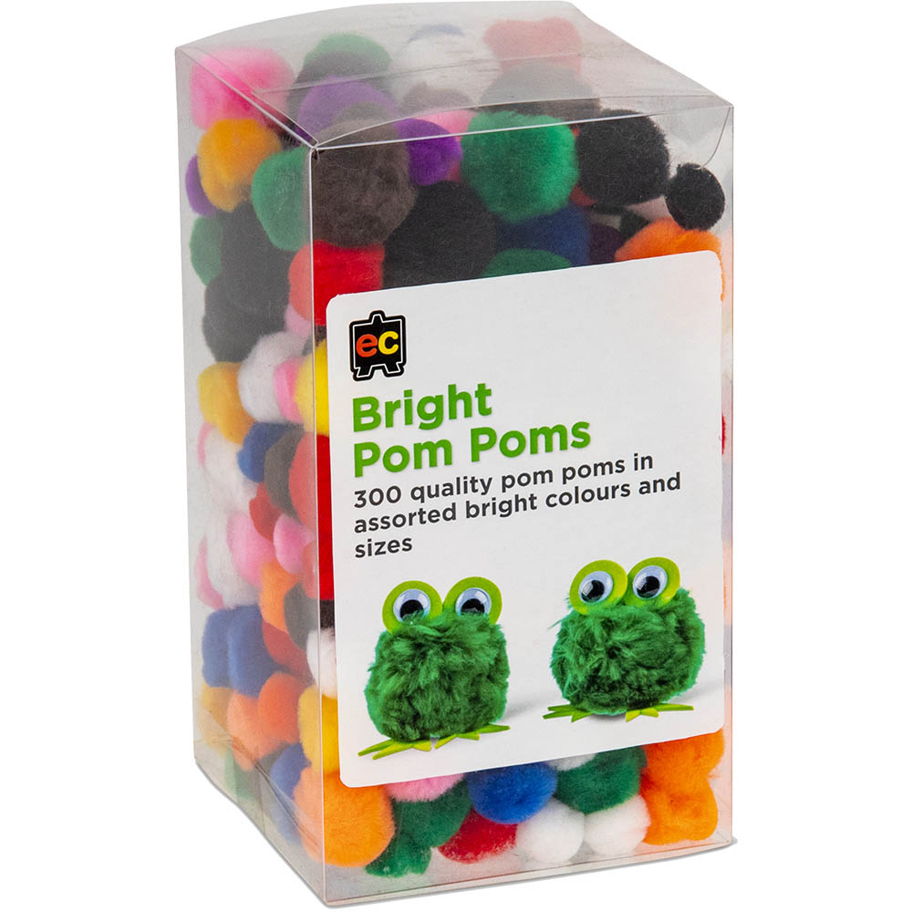 Image for EDUCATIONAL COLOURS POM POMS BRIGHT ASSORTED PACK 300 from OFFICE NATIONAL CANNING VALE