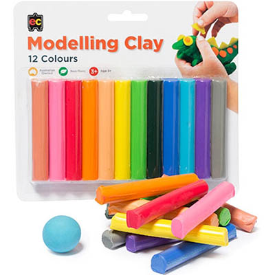 Image for EDUCATIONAL COLOURS FUN MODELLING CLAY ASSORTED COLOURS PACK 12 from Paul John Office National