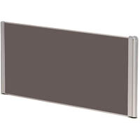 sylex e-screen flat desk screen 1800 x 500mm grey