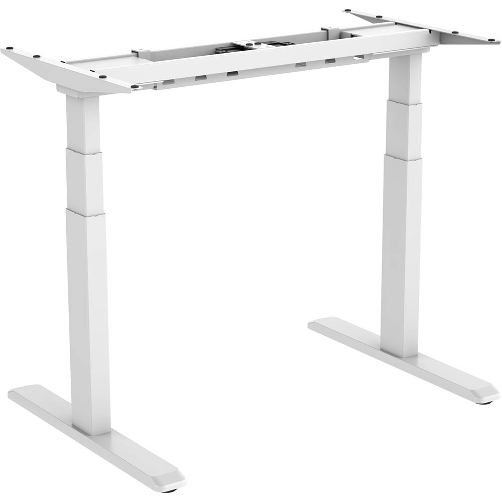 Image for ERGOVIDA EED-623D ELECTRIC SIT-STAND DESK WHITE FRAME ONLY from Complete Stationery Office National (Devonport & Burnie)