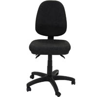 rapidline eg100ch ergonomic typist chair high back seat/back tilt charcoal