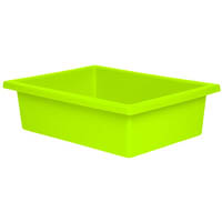 elizabeth richards plastic tote tray lime green