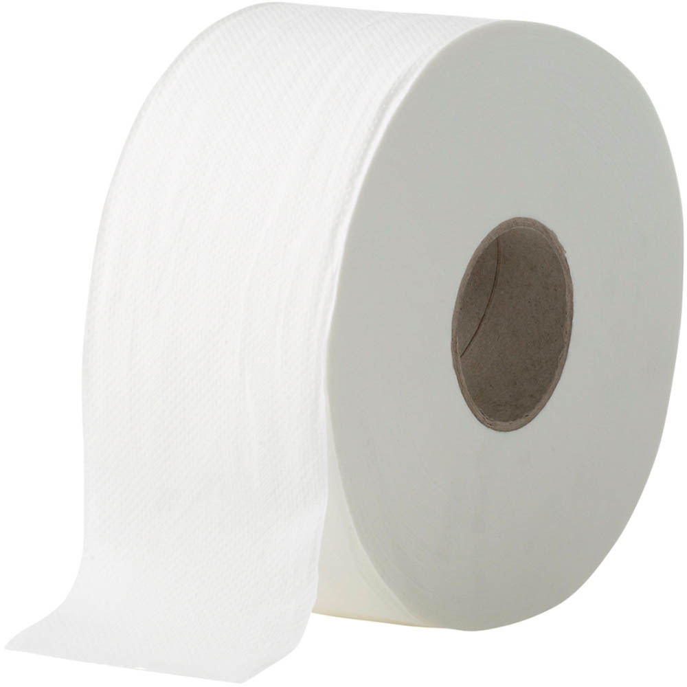 Image for REGAL ECO RECYCLED JUMBO TOILET ROLL 2-PLY 375M WHITE CARTON 8 from Aztec Office National