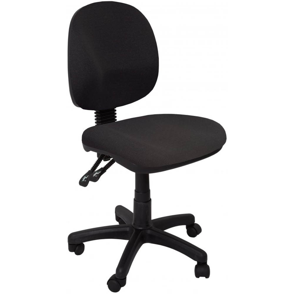 Image for RAPIDLINE ET20 OPERATOR CHAIR MEDIUM BACK 3 LEVER BLACK from PaperChase Office National