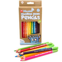 micador colourush jumbo pencils assorted pack 10