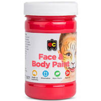 educational colours face paint 175ml red