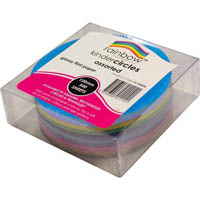rainbow kinder shapes paper circles 85gsm 120mm glossy assorted pack 500