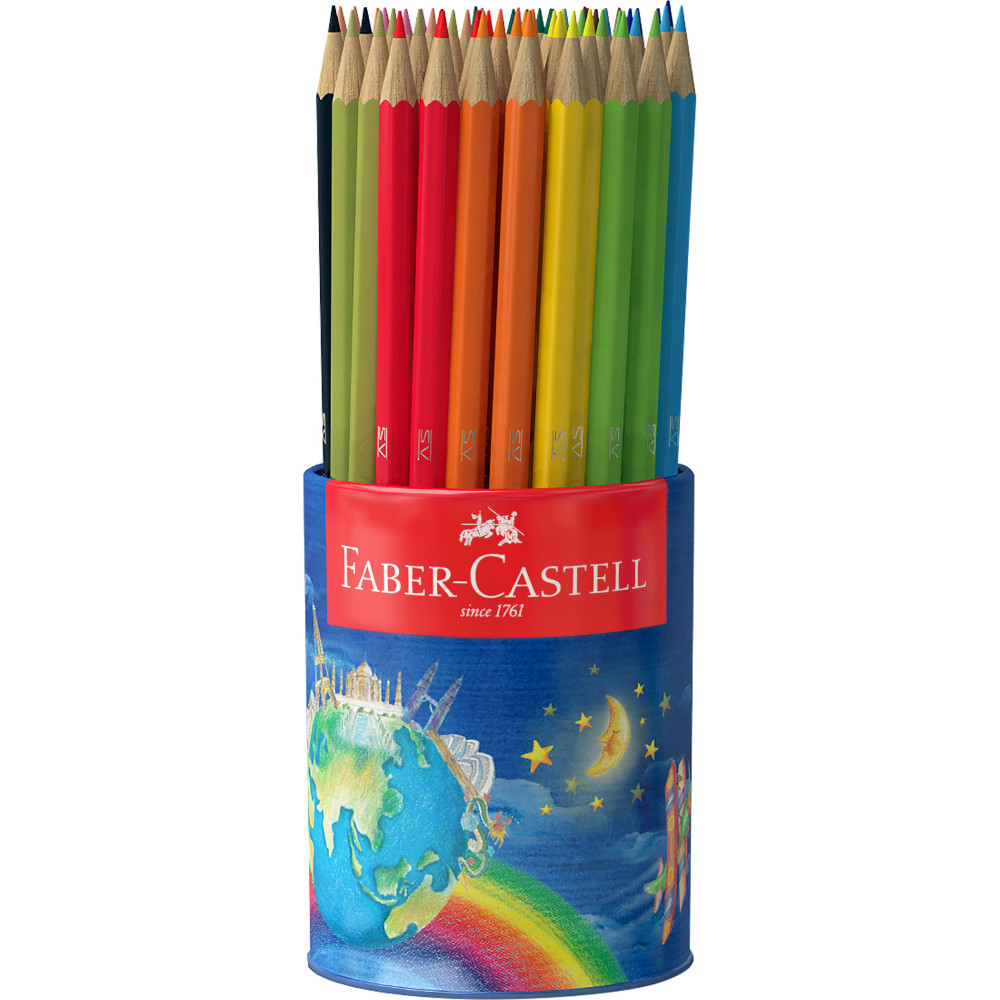 Image for FABER-CASTELL WATERCOLOUR PENCILS ASSORTED TIN CUP 72 from Surry Office National