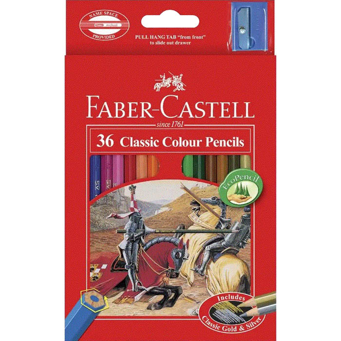 Image for FABER-CASTELL CLASSIC COLOUR PENCILS ASSORTED PACK 36 from PaperChase Office National