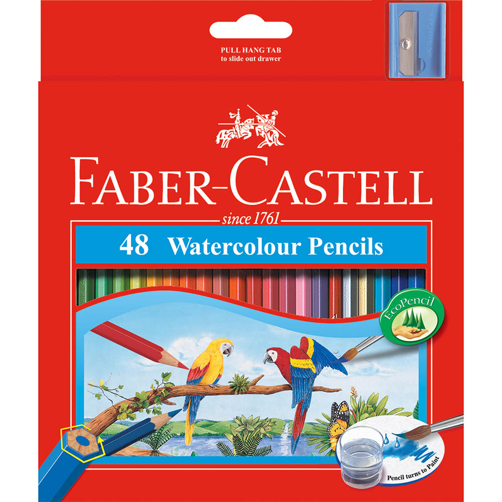 Image for FABER-CASTELL WATERCOLOUR ARTIST PENCILS ASSORTED PACK 48 from Surry Office National