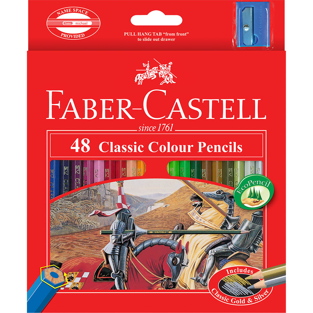 Image for FABER-CASTELL CLASSIC COLOUR PENCILS ASSORTED PACK 48 from Aztec Office National Melbourne